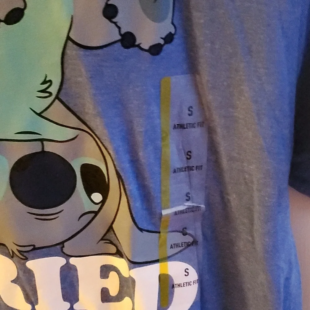 Disney nwt blue stitch short sleeve tshirt junior size small - Picture 2 of 4